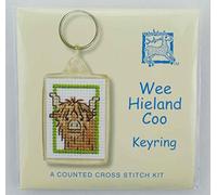 Textile Heritage Wee Hieland Coo Keyring Cross Stitch Kit