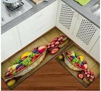 Textile Home Home Décor 3D Mat Non Slip Kitchen Floor Mats Washable Fruit and Vegetables Rugs Small Large Sizes 50 x 150 cm