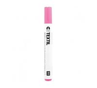 Textile marker, fabric colouring pens, choice of colours, for light fabrics, perfect for shirts, shoes, bags, jute bags and other types of fabric pink