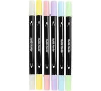 Textile markers, line 2,3+3,6 mm, pastel colours, 6 pc/ 1 pack