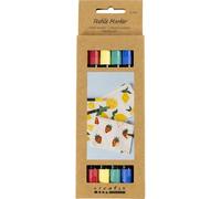 Textile markers, line 2,3+3,6, standard colours, 6 pc/ 1 pack
