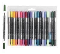Textile Markers, line Width: 2.3+3.6 mm, Additional Colours, 20pcs