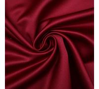 Textile Plaza Luxury Plain Smooth Matt Duchess Satin Fabric Material Bridal Wedding Dress 58" SOLD BY THE METRE (Cherry Maroon 4694)