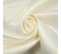 Textile Plaza Luxury Plain Smooth Matt Duchess Satin Fabric Material Bridal Wedding Dress 58" SOLD BY THE METRE (Ivory 4685)