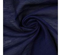 Textile Plaza OVER 50 COLOURS Plain Dyed Faux Dupion Raw Silk 100% Polyester Dress Fabric 44" BY THE METRE (Midnight Blue 3892)
