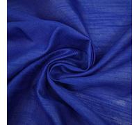 Textile Plaza OVER 50 COLOURS Plain Dyed Faux Dupion Raw Silk 100% Polyester Dress Fabric 44" BY THE METRE (Royal Blue 3922)