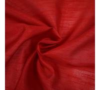 Textile Plaza OVER 50 COLOURS Plain Dyed Faux Dupion Raw Silk 100% Polyester Dress Fabric 44" BY THE METRE (Red 3911)