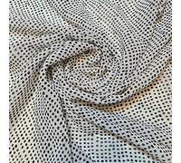 TEXTILE STATION Floral Printed Polyester Crepe Georgette Sheer Chiffon Summer Dress Fabric 44" (Pre Cut 1 Meter) (Design 20)