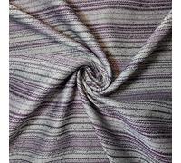 Textile Station New Embossed Printed Plain Soft Raised Textured Chenille Curtain Weight Quality Upholstery Fabric 58" - 150cm Wide (Silver Lilac Tweed, 2 Meter)