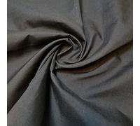 Textile Station Plain/Solid Dyed Polyester Polycotton Dress Craft Fabric Material 44" - 112 cm Wide Sold As 1 Meter Pre - Cut Lengths (Available in 42 Colours) Black, 2 Meter