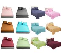 Textile Trends 4 Piece Flannelette Sheets Set (Fitted Sheet 25cm, Flat Sheet, 2 x Matching Pillowcases) 100% Brushed Cotton Flannel Bedsheet Sets (White, King Set 4 Piece)