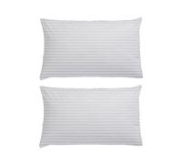 Textile Wise 2 Pack Hotel Quality Stripped Cover, Extra Soft Hollowfiber Filling - Bed Pillows (Standard Pillows 50 x 75 cm, Pack of 2)
