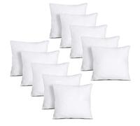 Textile Wise Cushion Inners 30x50cm Pack of 10 Extra Filled Hollowfiber Pillows Cushion Pads Inserts Fillers Scatters (12"x18")- Full Range of Sizes, White, Square, Anti-Allergy