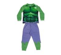 Textiles 4 Home Boys Avengers Long Pyjamas Novelty Nightwear Hulk (2 to 8 Years) (as8, age, 7_years, 8_years, regular) Green