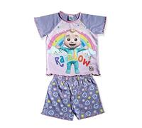 Textiles 4 Home Girls Toddler Cocomelon Short Pyjamas Nightwear (9 months to 3 years) (as8, age, 18_months, 24_months, 18-24 months) Lilac