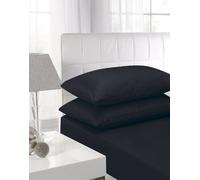 Textiles Direct Affinity Soft Touch Fitted Sheet Black King Size