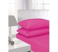 Textiles Direct Affinity Soft Touch Fitted Sheet Cerise King Size