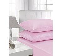Textiles Direct Affinity Soft Touch Fitted Sheet Pink 4 Foot (Three Quarter) Size