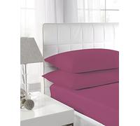 Textiles Direct Easy Care Polycotton Aubergine King Size Fitted Sheet