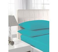 Textiles Direct Easy Care Polycotton Teal Single Fitted Sheet