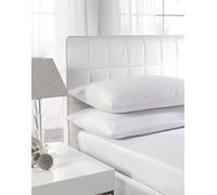 Textiles Direct Easy Care Polycotton White King Size Fitted Sheet