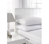Textiles Direct Easy Care Polycotton White Super King Size Fitted Sheet