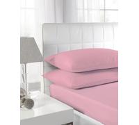 Textiles Direct Luxury 68 Pick Baby Pink Housewife Pillowcase Pair