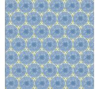 Textiles français THE DANDELION CLOCKS fabric - cornflower blue and olive green | 100% Cotton Fabric Print | 160 cm (63 inches) wide | Per half metre length increment*