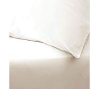 Textiles/Home 800 Thread Count Cotton Rich Pair Housewife Pillow Cases in Cream 50cmx 75cm