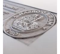 Textplate for Trodat Printy 46019 - Replacement Text Plate: 4 zeilen -19 mm Diameter - Customizable Rubber Stamp