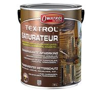 OWATROL - TEXTROL - Rustic Oak Shade - Outdoor Wood Saturator Based on Natural Plant Oils for Cottages Gates Sheds Outdoor Wood Cladding - Wood Terrace Oil - 5 L