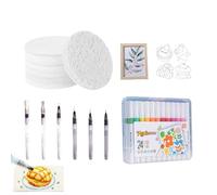Texture Art Kit - 3D Foam Paint Set, non-toxicc Craft Material, Creative Texture Drawing Toy with Bright Colours | Learning Supplies for Preschool Activities and Home Decoration Projects
