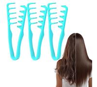 Texture Comb, 3 Pack Volumizing Wide-Tooth Hair Styling Comb, Root Volumizing Tool, Bangs Styling Combs For Men And Women, Hairdressing Accessories With Curved Teeth Design For All Hair Types