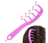 Texture Comb Men - ABS 17.5x4.5cm | Z-Shaped Professional Seam Covering Hairbrush | Anti-Static Texture Comb For Hair | For Men Women Teen Girls Volume Grooming Scalp Home Massage