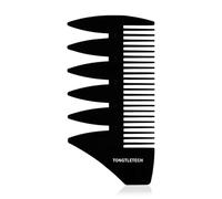 Texture Comb-Men Hair Wide Tooth Comb Styling Combs Salon and Barber Brushes Dual-Sided Hair Combs with Wide and Fine Teeth, Black