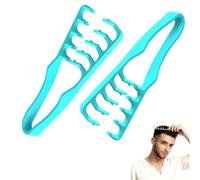 texture comb, volumizing wide-tooth hair styling comb,2pcs bangs seam grooming accessory,roots volume tool,fluffy texture styling combs,For Cover The Bangs Seam And Fluff Up Top Of The Head-Green||2p