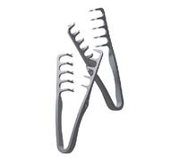 Texture Comb, Volumizing Wide-Tooth Hair Styling Comb, Maximum Lift Roots Volume Curling Fluffy Texture ABS Plastic Combs Tools for Instantly Hide Your Parting (Grey/2pcs)