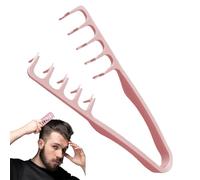 Texture Comb,Volumizing Wide-Tooth Hair Styling Comb,Root Fluffing Curling Combs,Roots Volumizing Tool,For Volume And Grooming Accessory Seam Covering Bangs Hairdressing (Pink-1pc)