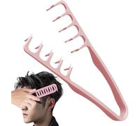 Texture Comb, Volumizing Wide-Tooth Hair Styling Comb, Roots Volume Tool, Foundation Capacity Apparatus Maximum Lift, Bangs Seam Grooming Accessory For Women, 8.86 x 4.13 x 0.94 Inches (pink)