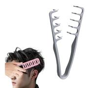 Texture Comb, Volumizing Wide-Tooth Hair Texture Styling Comb, fluffy Texture Roots Volume Combs, Fluffy Texture Hair Styling Appliances, for Women Men (Gray)