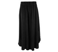 TEXTURE Ladies Women Italian Plain Elasticated Waist 2 Pocket Pleat Detail Drop Crotch Gathered Trouser One Size (UK, Alpha, One Size, Regular, Regular, Black)