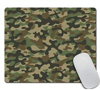 Texture Military Camouflage Mouse pad, Army Green Hunting Mouse Pad Rectangle Non-Slip Rubber Mousepad Gaming Mouse Pads