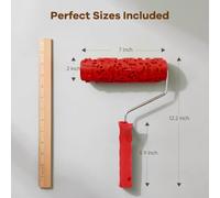 Texture Paint Roller 005 with Soft Rubber Face | Creates Artistic Designs for Wall Texture Painting with Easy to Clean and Reuse and Application