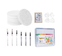 Texture Paint Set - Raised 3D Artwork, Interactive Creativity Toy, Clean Crafting | Early Education Skill Building, Imaginative Manual Activity Collection for Kids, Classroom T