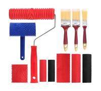 Texture Roller, 11 Pieces Realistic Veining Tool in with Handle - Set of Rollers for Painting | Home Decoration Room Furniture Art Carving Creation Garden Summer Landscape