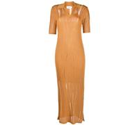 Texture Stitch Maxi Dress - female - Calvin Klein - Maxi Dresses - Yellow - L - Dresses L