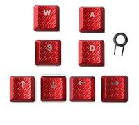 Texture Tactility Backlit Gaming Up Down Right Left WASD Keys Replacement for Logitech G813 G815 G913 G915 TKL RGB Mechanical Keyboard Keycaps Red