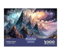 Textured 1000-Piece Puzzle with Raised Details - A Tactile Jigsaw Experience for Adults & Sensory-Seeking Kids. Certain Elements Have A Unique, Touchable Finish.