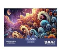 Textured 1000-Piece Puzzle with Raised Details - A Tactile Jigsaw Experience for Adults & Sensory-Seeking Kids. Certain Elements Have A Unique, Touchable Finish.