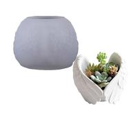 Textured Angel Wing Silicone Craft for Resin Jewelry Holder Home Decoration Gift Ideas Reusable Silicone Pots